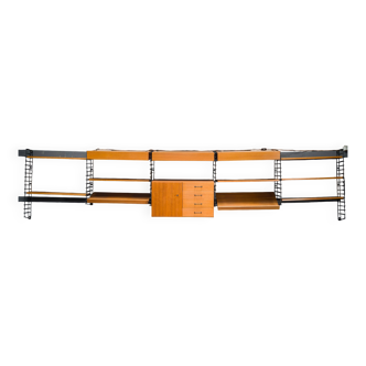 Teak Shelf System from Musterring International, 1960s, Set of 19