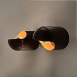 Pair of Space Age Lamps by Siberin Caronno, Italy 1970s