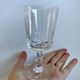 Set of 6 large wine glasses, crystal wine water engraved early twentieth century