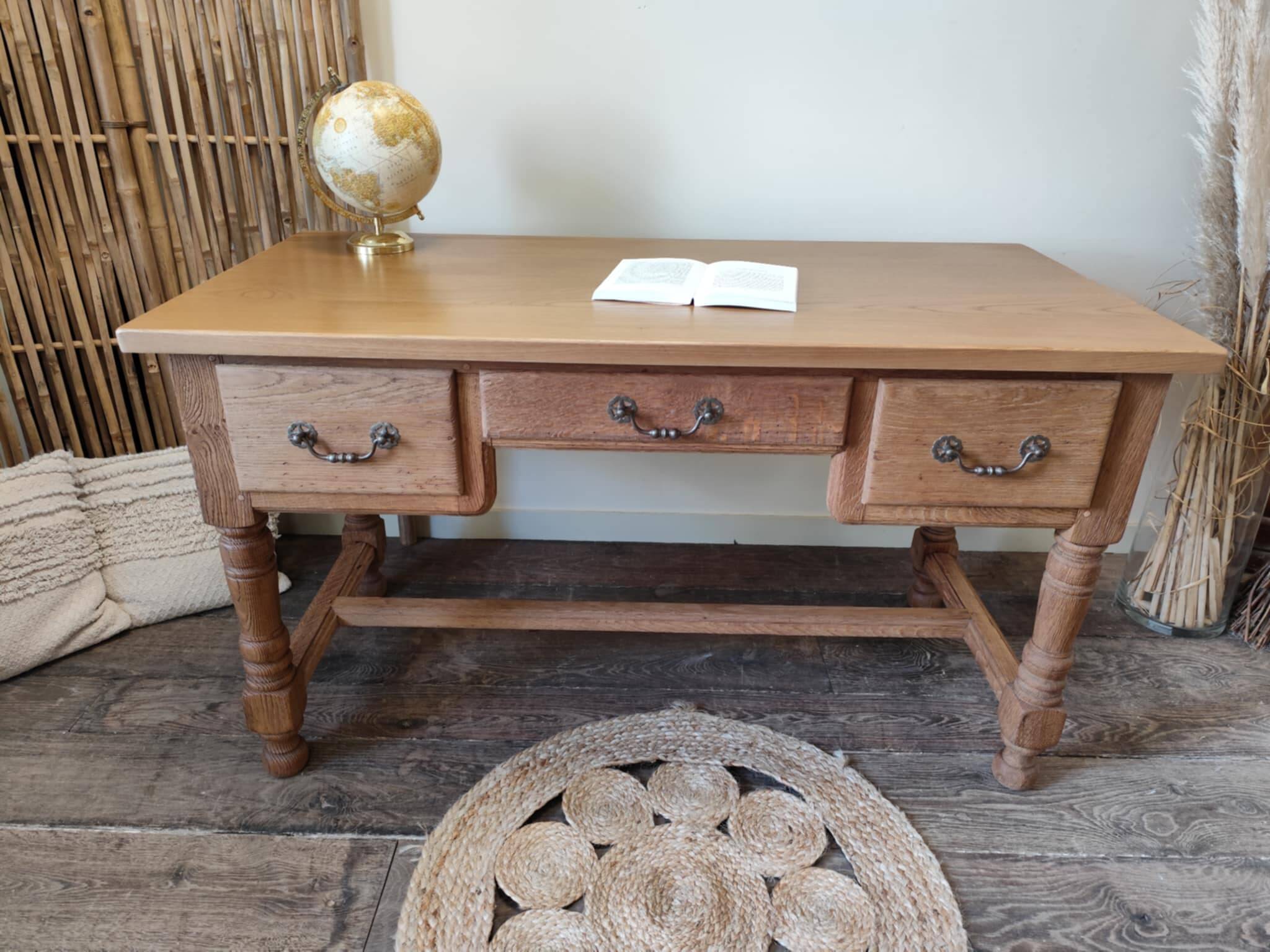 Solid oak desk