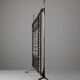 Brass and wrought iron fireplace screen by David Marshall, Spain, 1970s