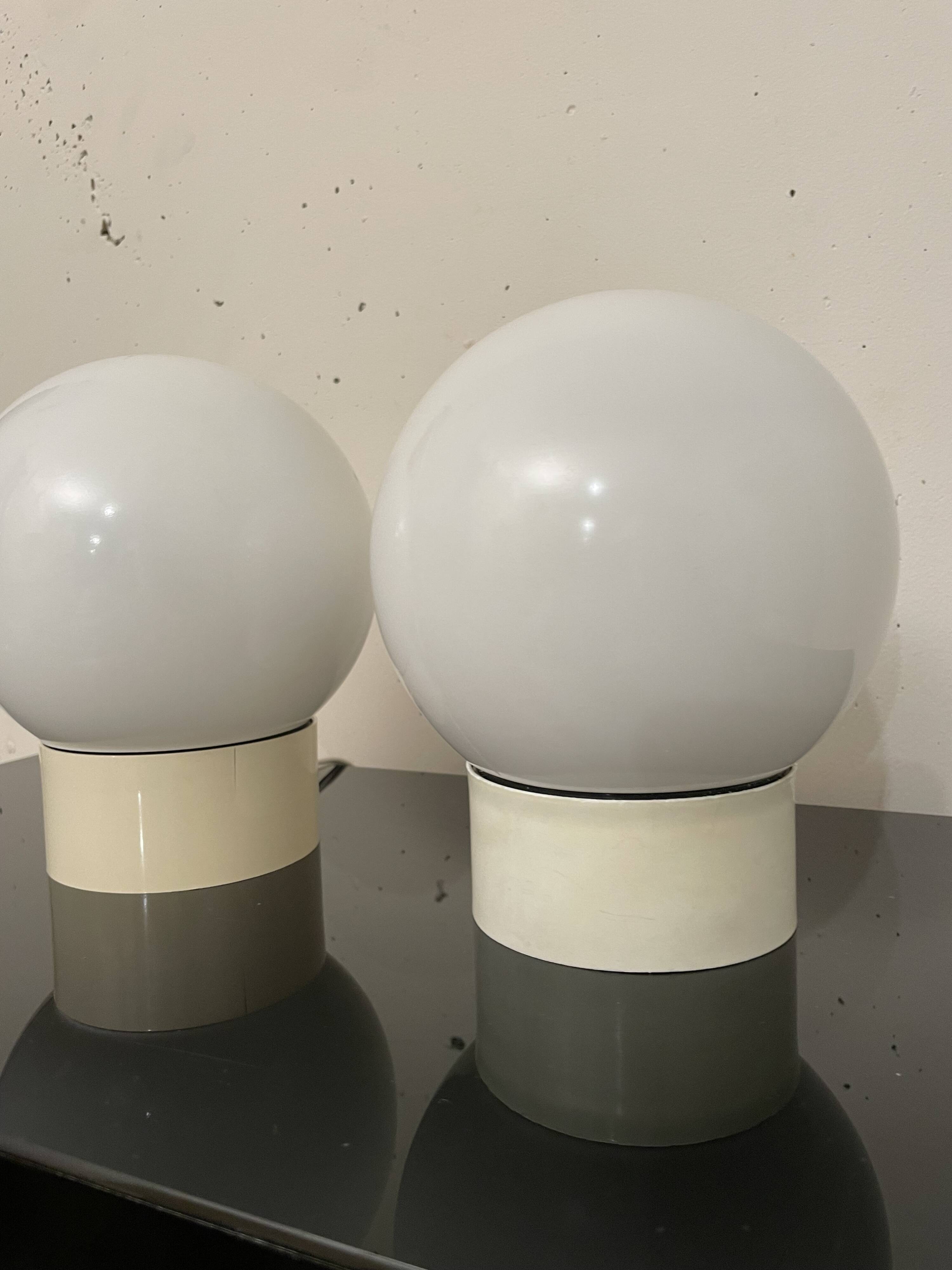Paire de lampe boule 1970