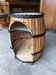 Bar en rotin a roulettes vintage