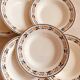 Set of 6 old hollow plates from the Badonviller factory