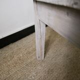 Table basse lasurée blanc