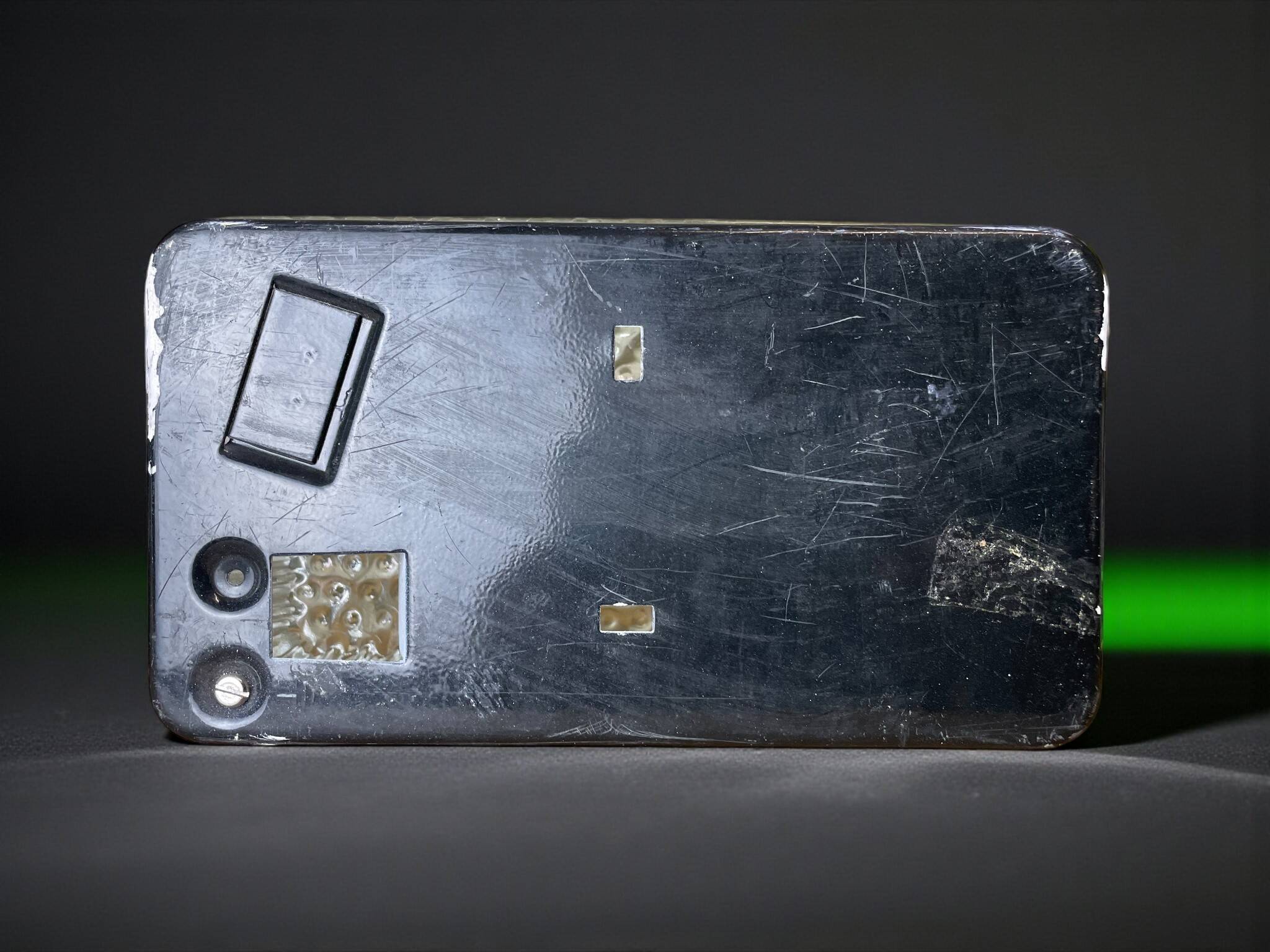 Rectangular glass flush mount ceiling or wall light