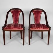 Art Deco Salon by Paul Follot in pink velvet, circa 1920