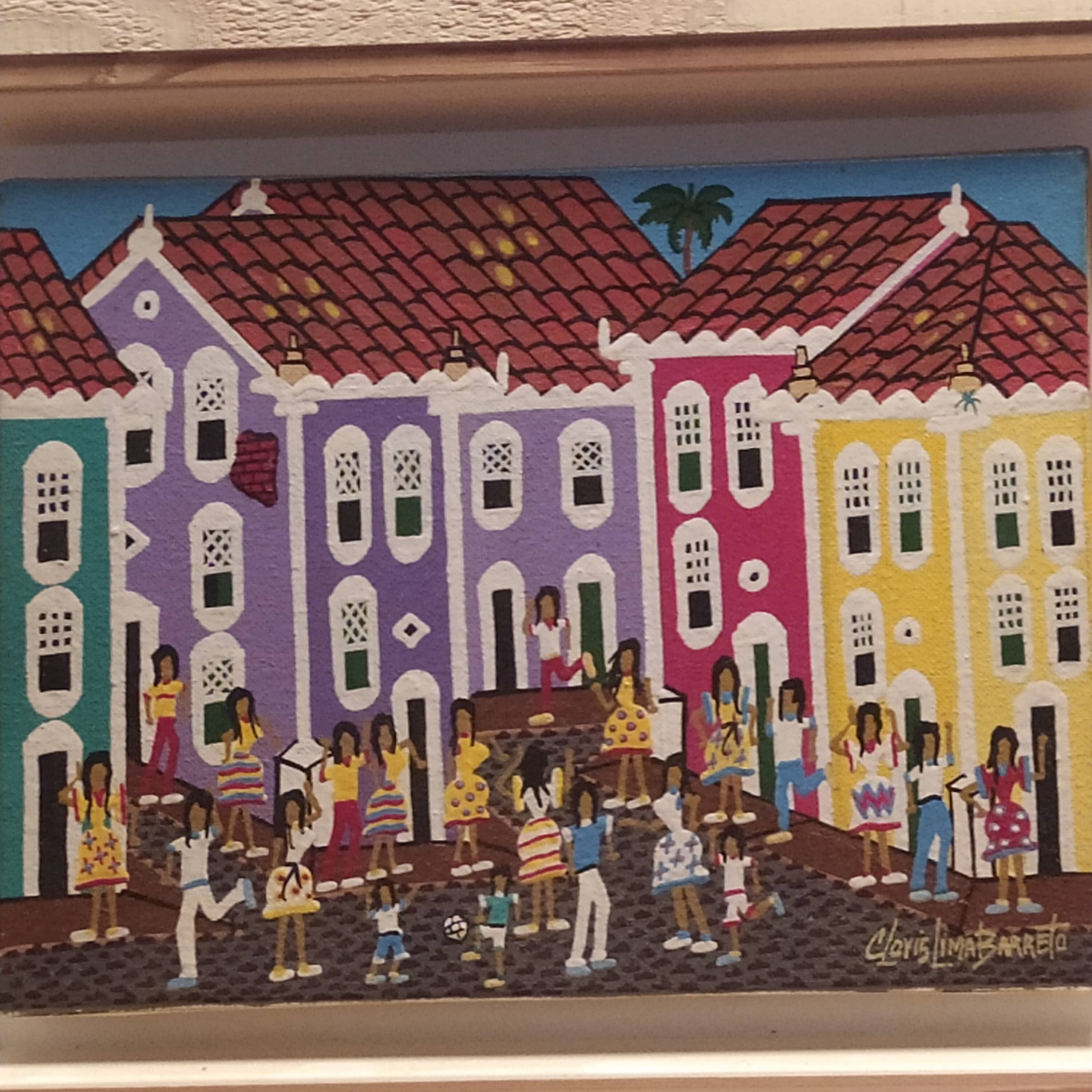 Oil on canvas Brazilian art signed Clovis Lima Barreto