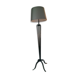 Floor lamp with wrought iron foot