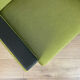 Restored vintage green swivel lounge armchair from 60's / mid century / upholseted / chair