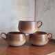 Trio de tasses en grès