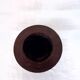 Solid wenge wood cylinder candle holder