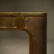 Table d'appoint brutaliste en bronze massif par Peter Van Heeck, Belgique, années 1970