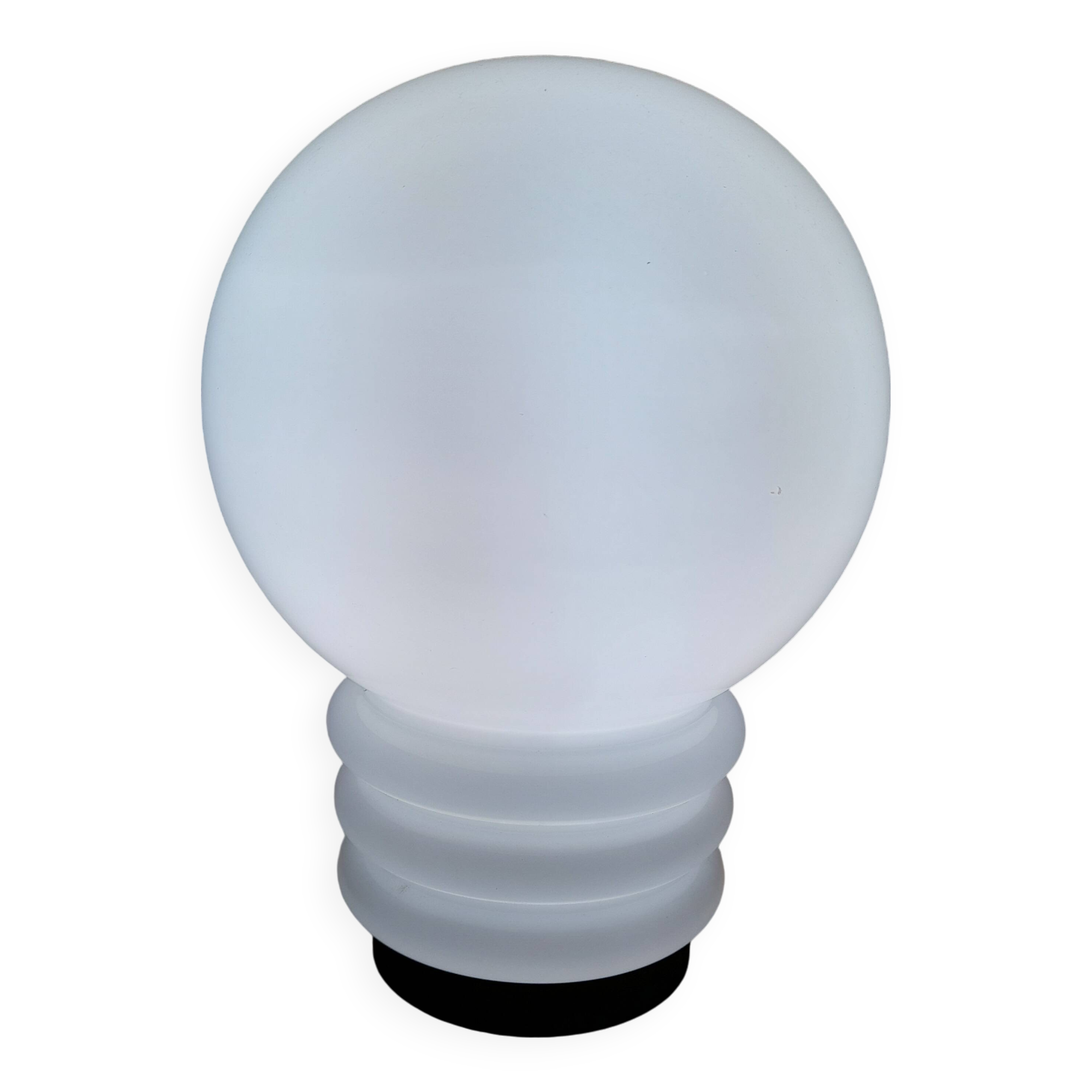 Vintage 70s opaline lamp, bulb style