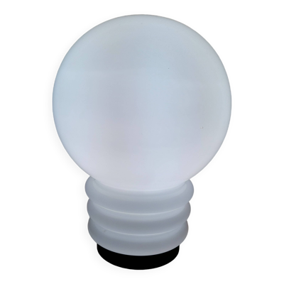 Lampe opaline vintage années 70 style ampoule