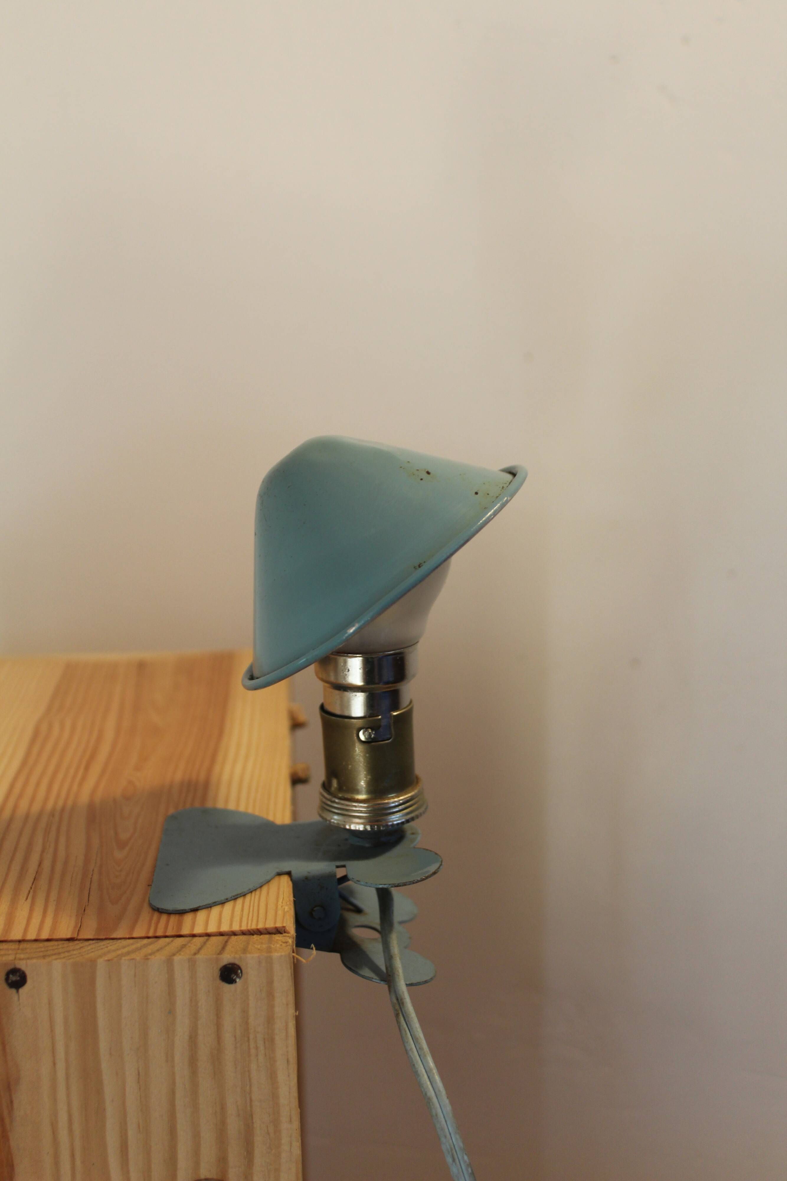 Vintage Mushroom Clip Lamp