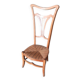 Low chair with high back, called nourishment period 1900, Art Nouveau