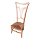 Low chair with high back, called nourishment period 1900, Art Nouveau