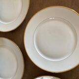 Lot vaisselle ancienne liseret doré porcelaine de limoges