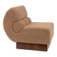 Fauteuil italien Schumacher en noyer et cachemire bouclé, 1970