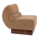 Fauteuil italien Schumacher en noyer et cachemire bouclé, 1970