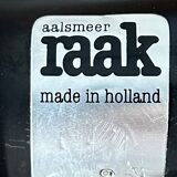 Pair of vintage Raak opaline and Bakelite wall lights, Netherlands 1970s