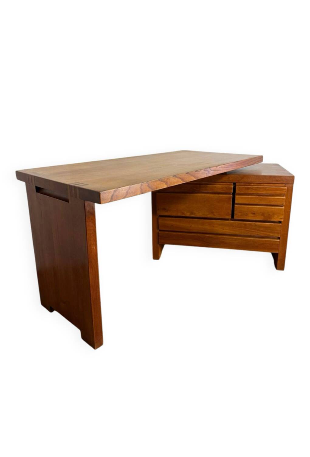 Pierre Chapo B19E Solid Elm Desk - Iconic 1960s Design