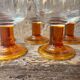 Verres à pied Luminarc années 70 orange