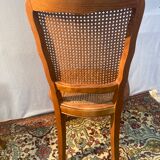 Pair of canned chairs