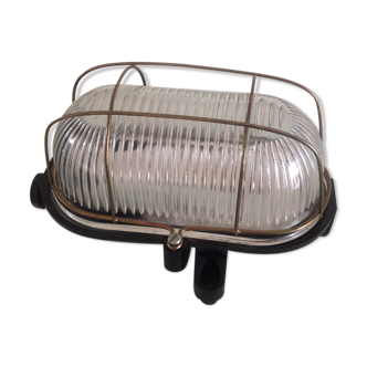 Lamp striated glass workshop