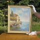 Italian Impressionist Oil Painting – Porto di Milano