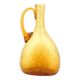 Biot amber bubbled glass carafe, 1970s