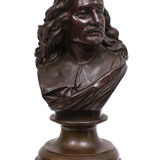 Bronze bust jacob van campen, 1595 - 1675, sculptor jacques elion 1842-1893