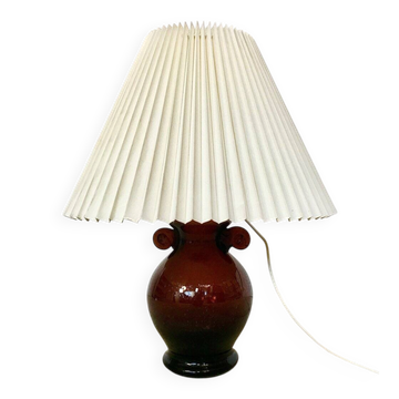 Vintage Italian Murano glass amphora-shaped table lamp, 1950s