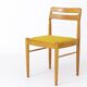 1 of 4 Vintage Chair Bramin Danish 60s-70s Oak