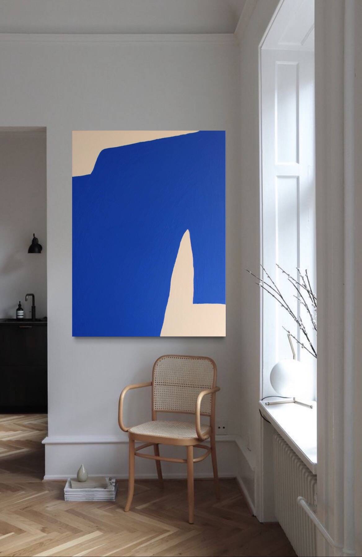 Contemporary abstract Blue Klein 1