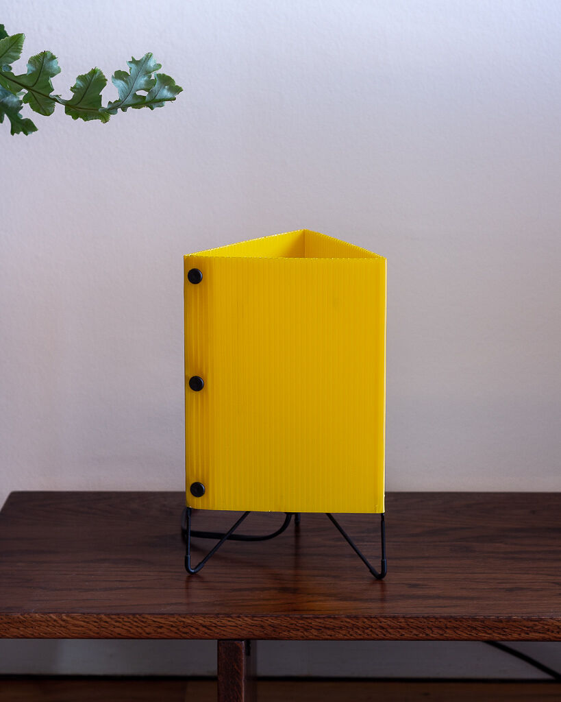 Honeycomb polypropylene tripod lamp Ikea 80s