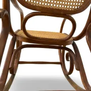 Vintage Bentwood Rocking Chair in the Thonet Tradition, by FMG, 1940s/