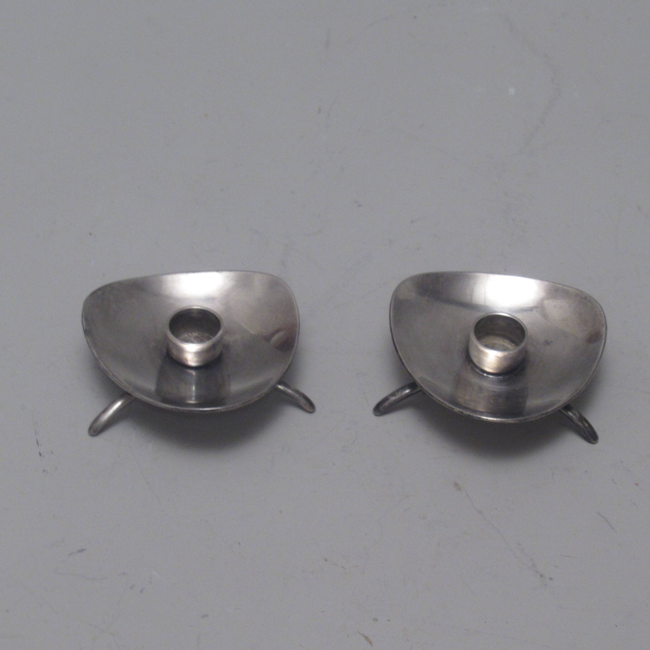 Pair of Danish candlesticks Carl Cohr Atla 1959