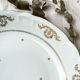 Hollow dish golden white porcelain berry