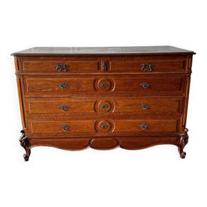 Commode Louis XV en acajou