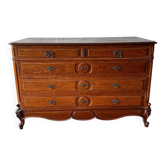 Louis XV mahogany chest of drawers