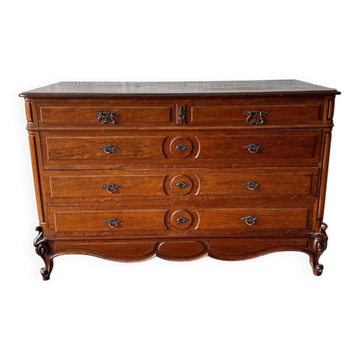 Commode Louis XV en acajou