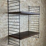 60s 70s oak string shelf module by Kajsa & Nils "Nisse" Strinning Sweden