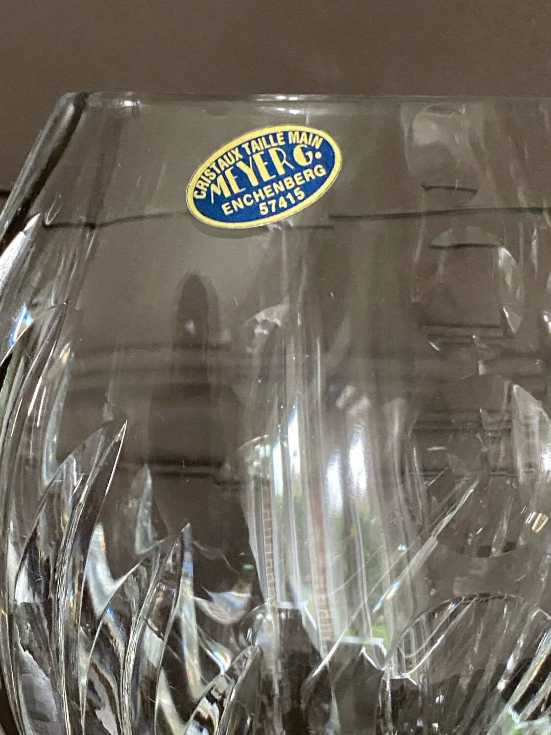 Vintage crystal vase