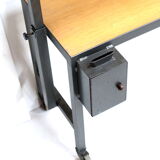 Vintage height-adjustable wall rack / room divider / bookshelf from the 1960s