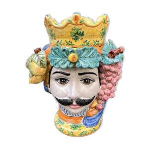 Vase siciline homme frutta