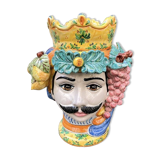 Sicilian vase man frutta large