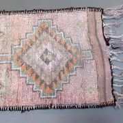 Vintage Turkish  Tribal Runner 460x83 cm veg dye wool rug tribal, handmade