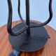 Brutalist wrought iron candlestick holder
